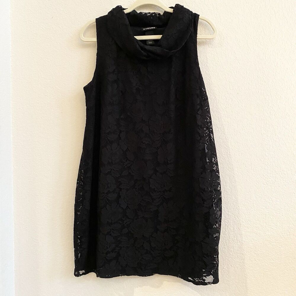 Lane Bryant Womens Size 14 Black Lace Sleeveless Shift Dress